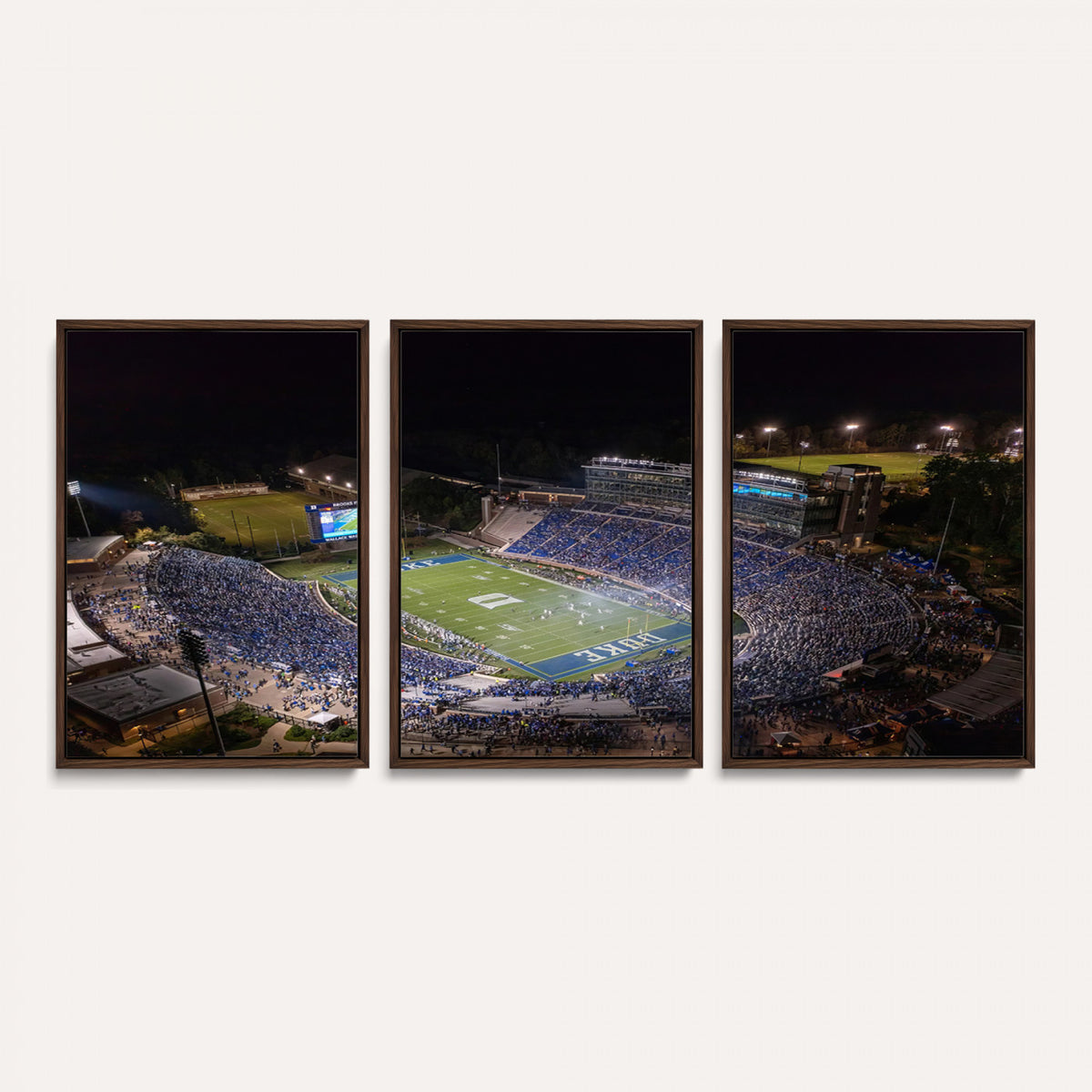 42347-MGV-CV-36X24 - Duke University Blue Devils Football Print Canvas - Durham Wallace Wade Stadium Wall Art Canvas