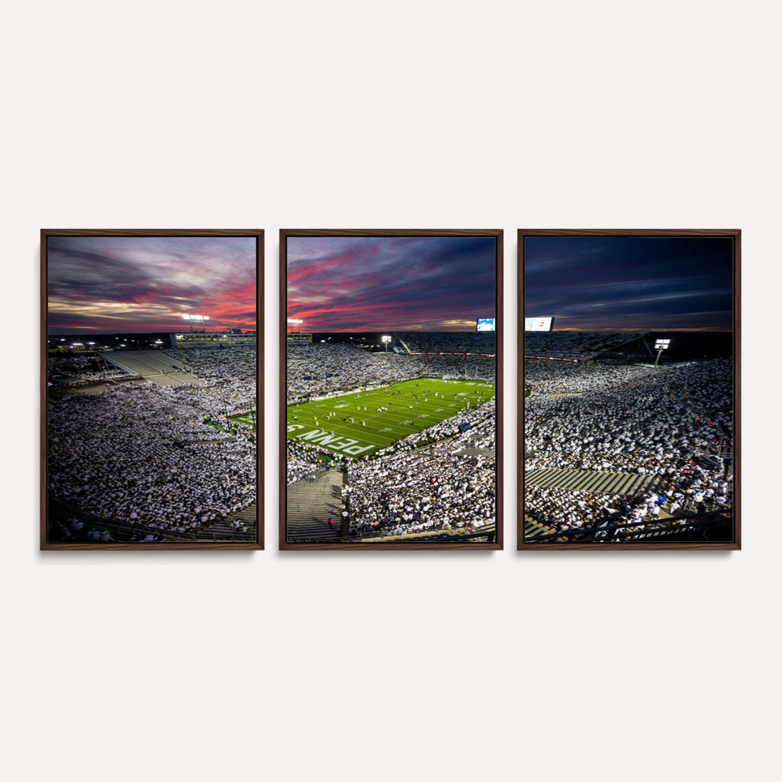 Penn State Nittany Lions Football Team Print, University Park Beaver Stadium