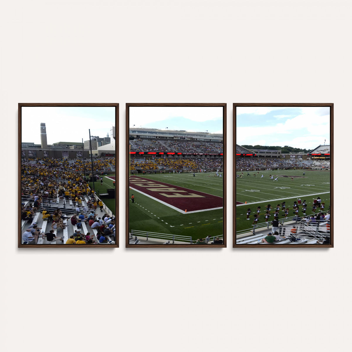 61503-MGV-CV-36X24 - Boston College Eagles Football Team Print - Boston Alumni Stadium Wall Art Canvas Print