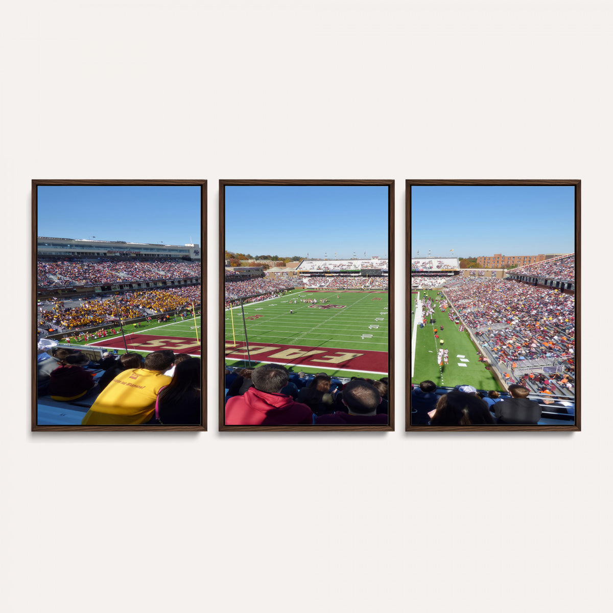 78117-MGV-CV-36X24 - Boston College Eagles Football Team Print - Boston Alumni Stadium Wall Art Canvas Print