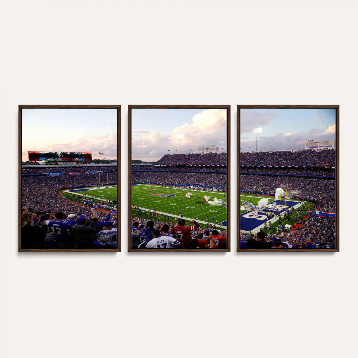64066-MGV-CV-36X24 - Buffalo Bills Football Team Print - Buffalo Highmark Stadium Wall Art Canvas Print