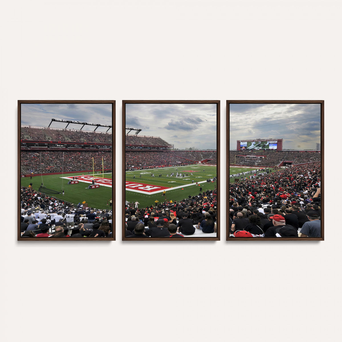 66777-MGV-CV-36X24 - Rutgers Scarlet Knights Football Team Print, SHI Stadium