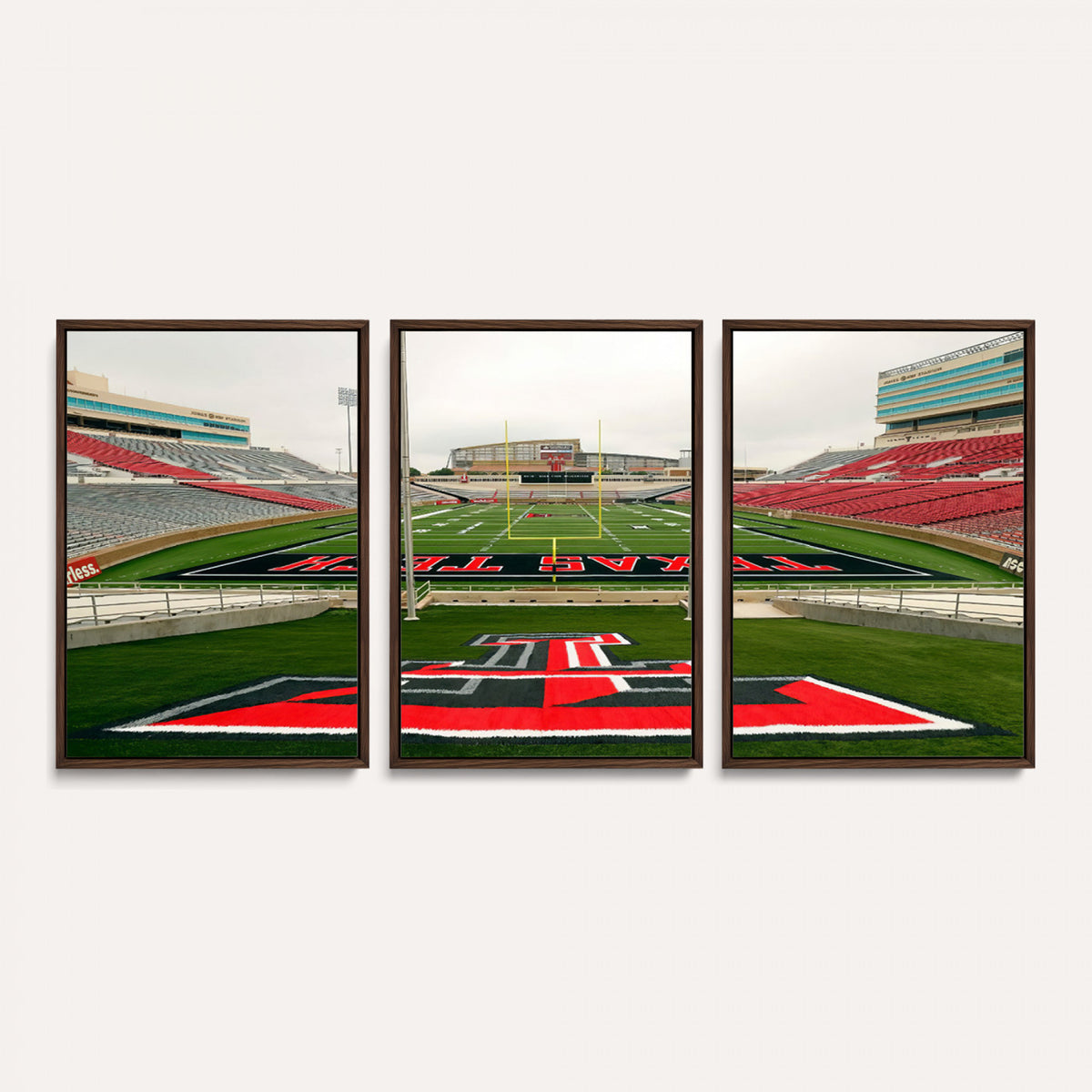 43169-PAN-FL-20X10 - Texas Tech Red Raiders Football Team Print - Lubbock Jones AT&T Stadium Wall Art Canvas Print