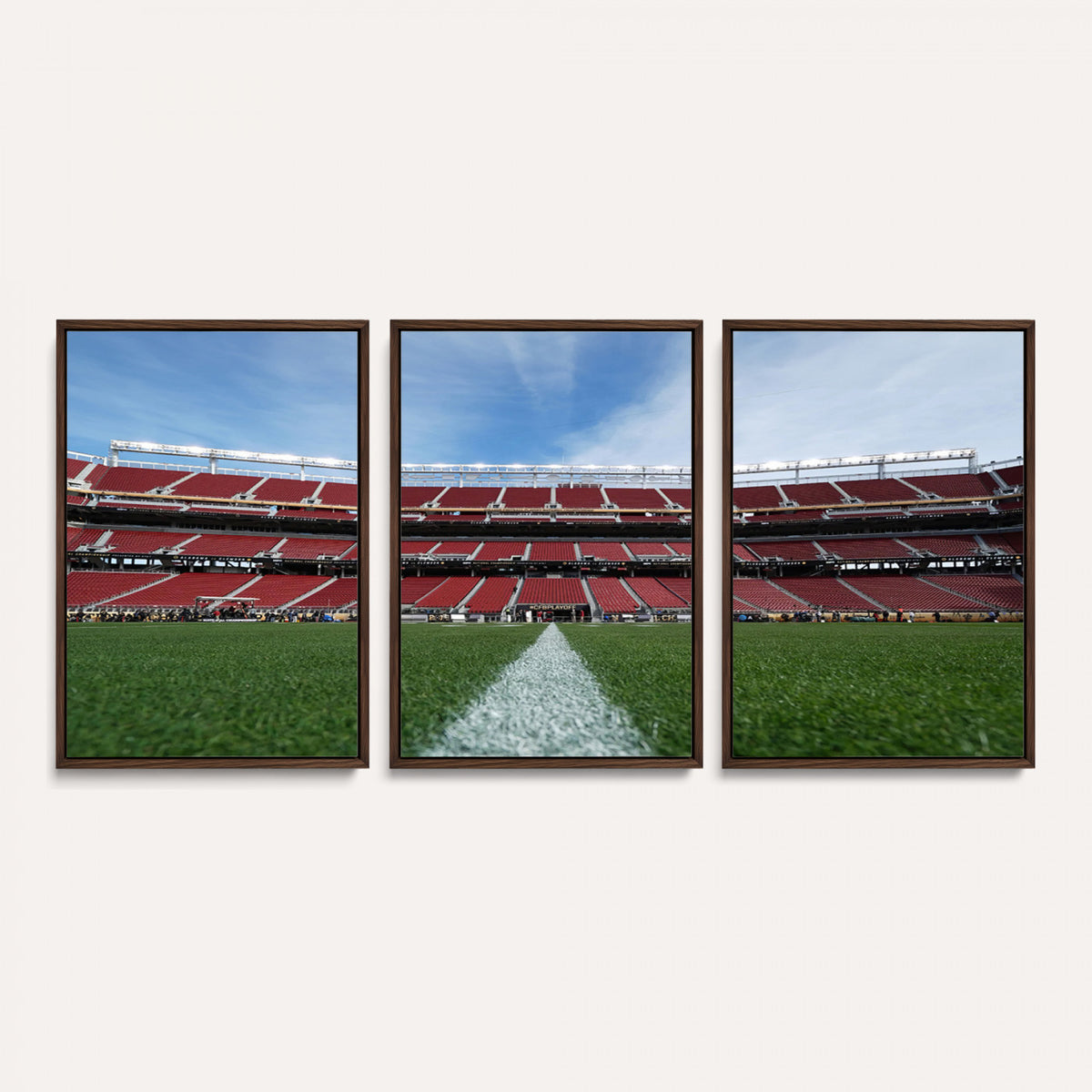 83238-PAN-FL-20X10 - University of Tulsa Golden Hurricane Football Team Print - Tulsa H.A. Chapman Stadium Wall Art