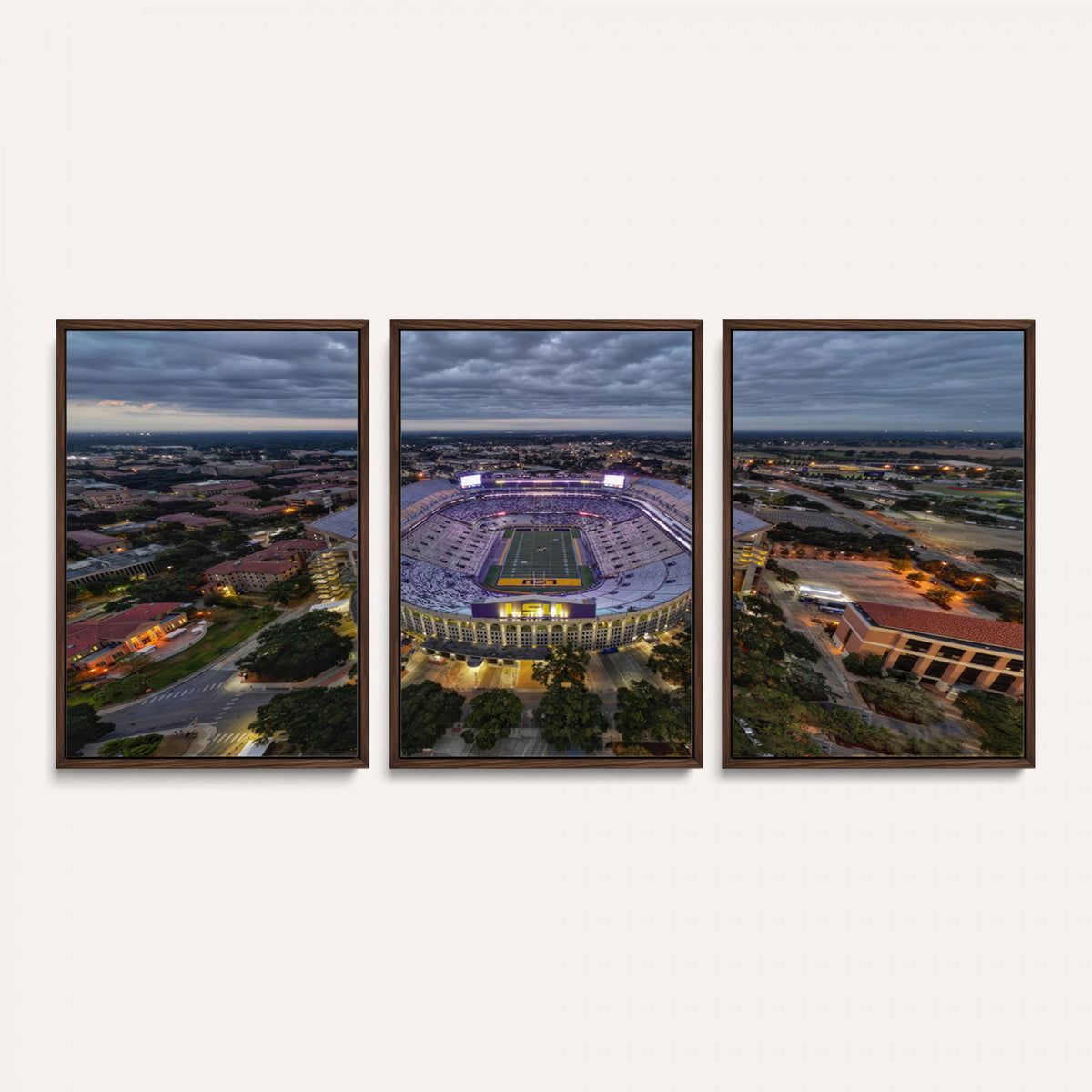 77405-MGV-CV-36X24 - The Louisiana State University Tigers Football Team Print