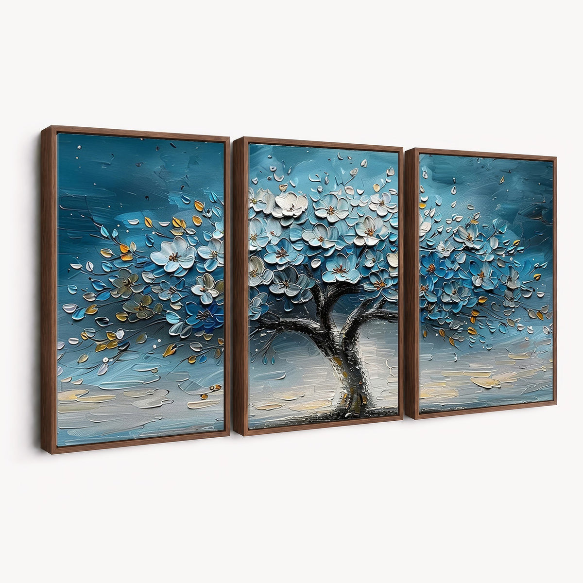 24109-_Poster-30x20 - Abstract Blooming Tree Wall Art Canvas Print, Floral Modern Home Decor