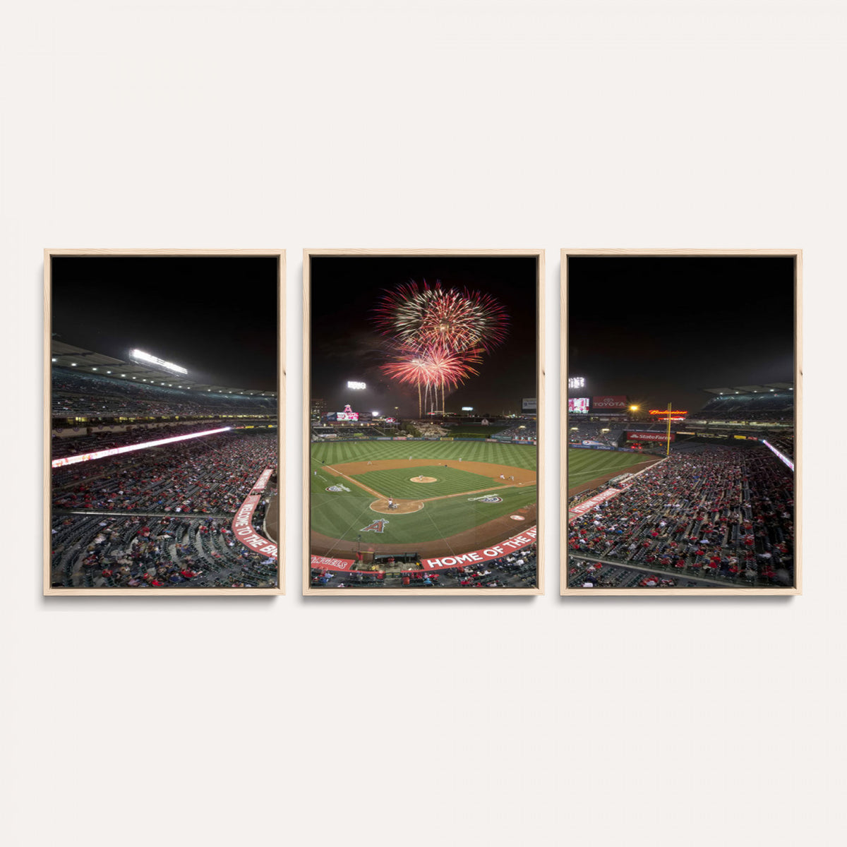 63592-MGV-CV-36X24 - Angel Stadium in Los Angeles Stadium Wall Art Canvas Print