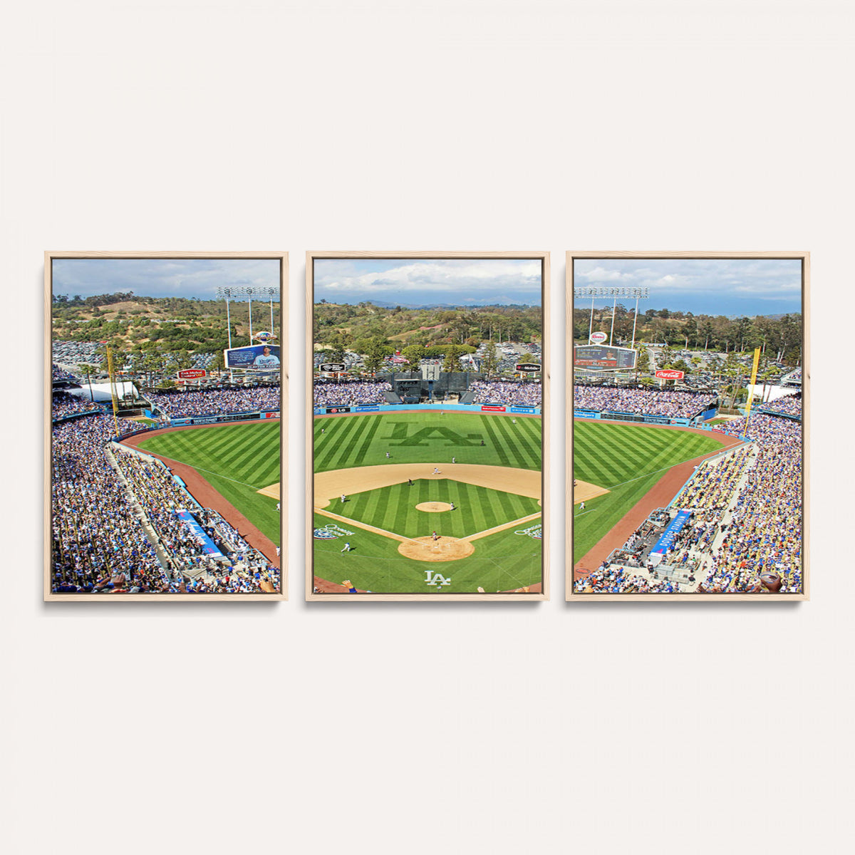 34760-MGV-CV-36X24 - Citi Field Wall Art Print | 3-Panel New York Mets Baseball Stadium Canvas Print