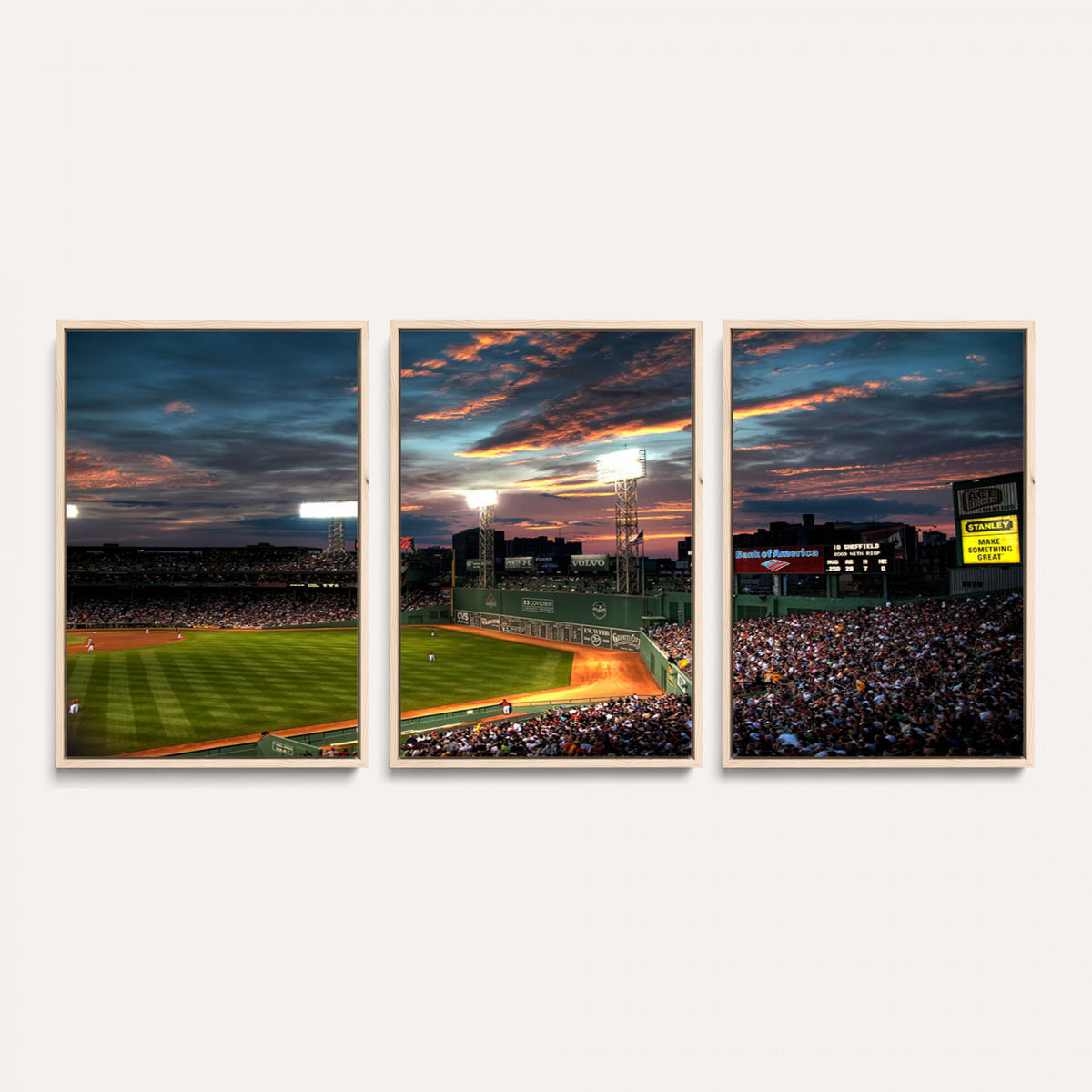 66781-MGV-CV-36X24 - Fenway Park Boston Massachusetts Stadium Wall Art Canvas Print