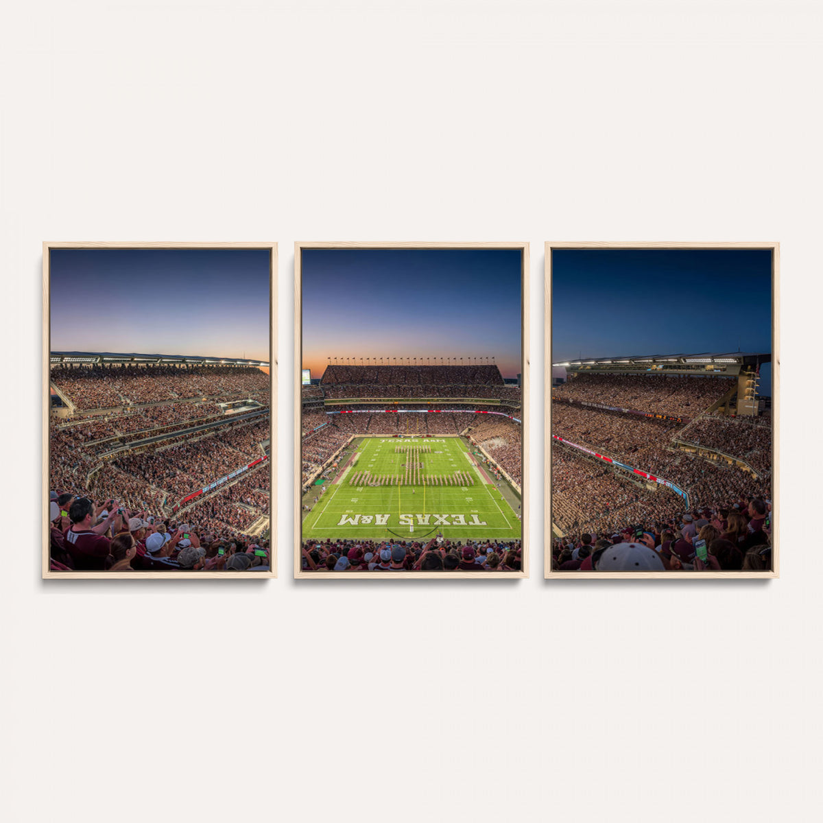 17421-MGV-CV-36X24 - Kyle Field Wall Art Print | Large Texas A&M Aggies Football Canvas Print for Sports Enthusiasts |