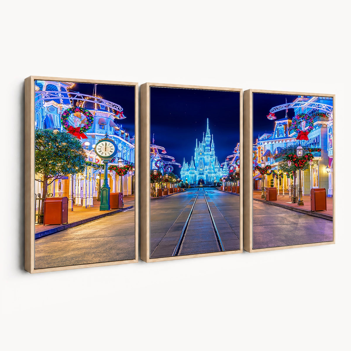 12470-MGV-CV-24X16 - Disney Wall Art | Castle Large Wall Art, Disney Magic Kingdom Print for Kids Room Decor