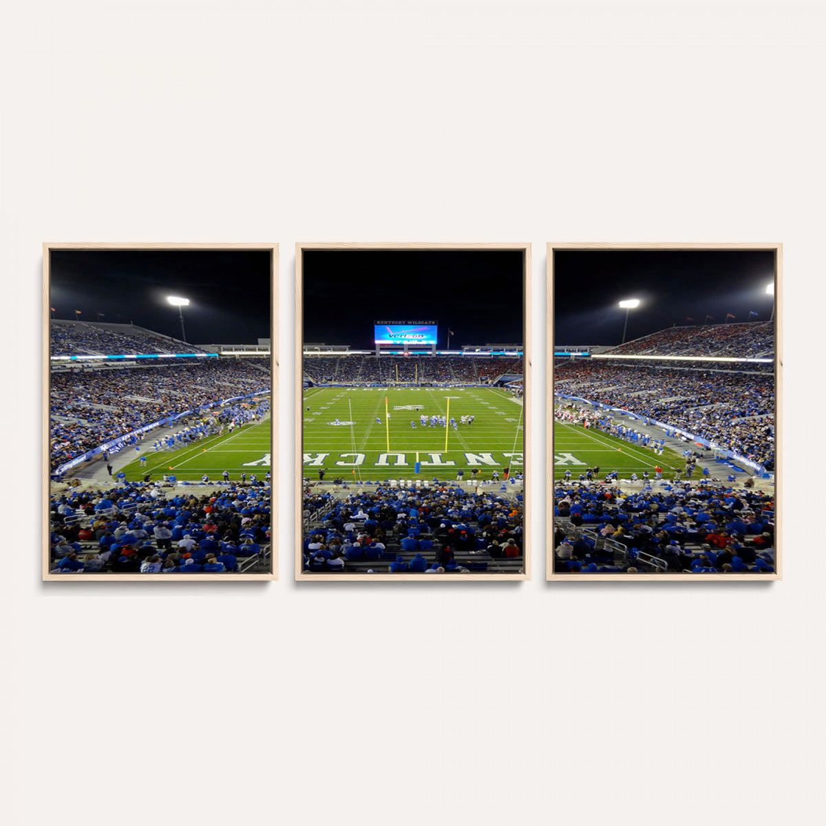 14304-MGV-CV-36X24 - Kroger Field Canvas Wall Art, Kentucky Stadium Wall Art, Framed and Ready to Hang