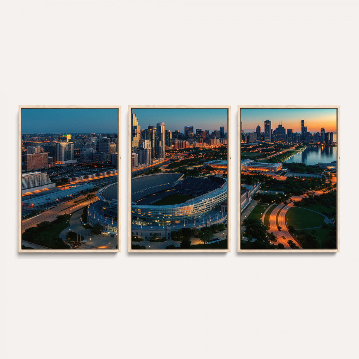 36690345-MGV-CV-36X24 - Chicago Bears Soldiers Field Wall Art Canvas Print