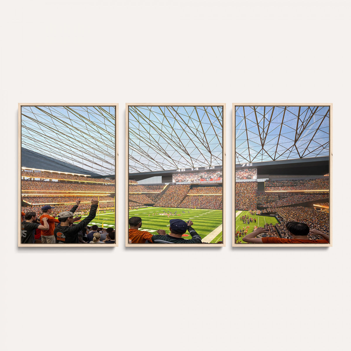81960112-MGV-CV-36X24 - Cleveland Browns Stadium Wall Art Canvas Print
