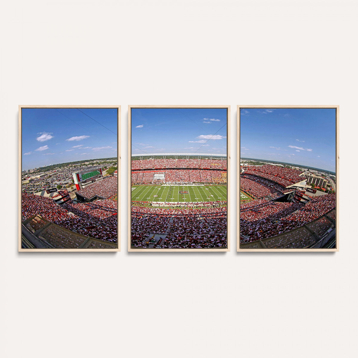 29492070-MGV-CV-36X24 - William Brice Stadium Wall Art Canvas Print, Stadium Crowd on Football Game Day
