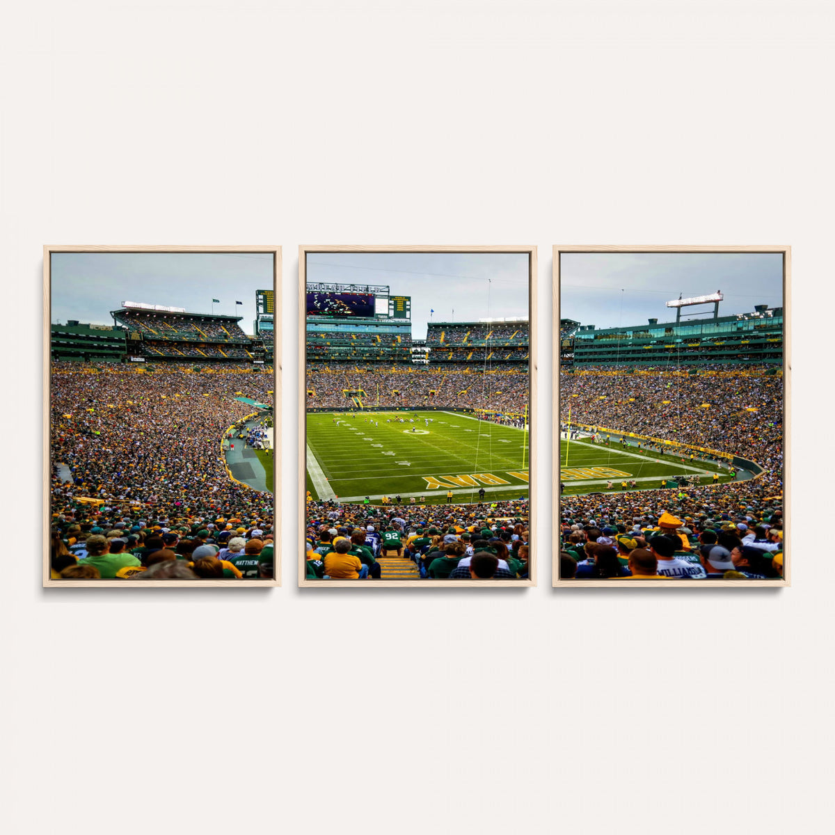 56521752-MGV-CV-36X24 - Green Bay Packers Stadium Wall Art Canvas Print, Lambeau Field