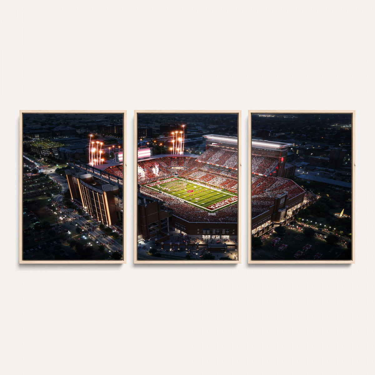 16867141-MGV-CV-36X24 - Oklahoma Memorial Stadium, Gaylord Memorial Stadium Wall Art