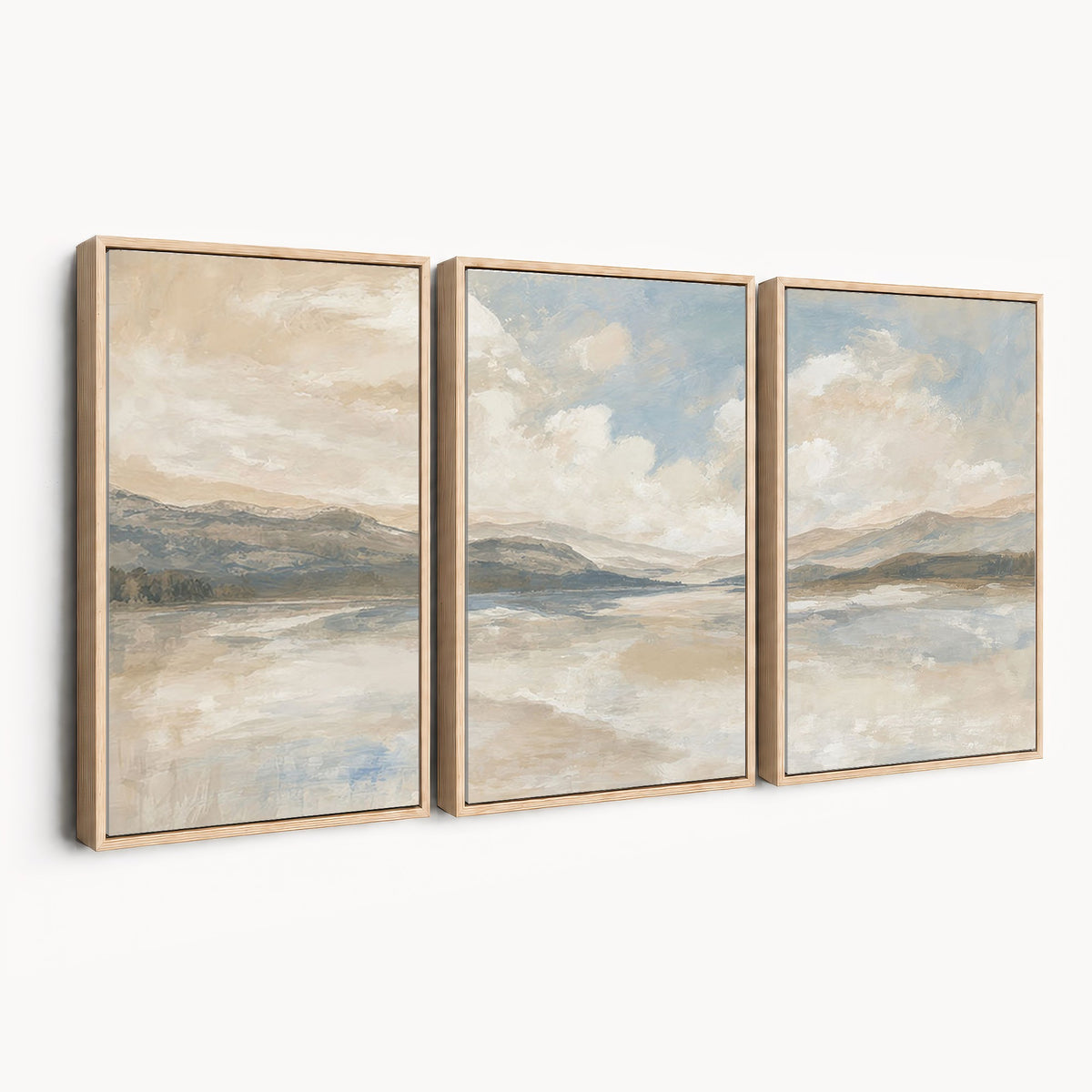 12998065-_Poster-30x20 - Serene Mountain and Lake Landscape Canvas Wall Art