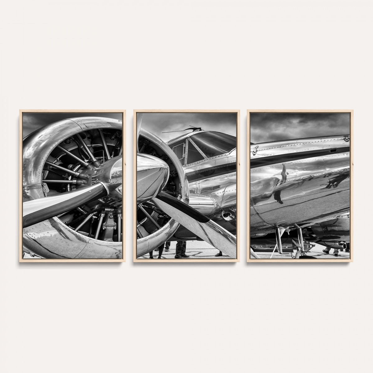 40672-MGV-CV-36X24 - Vintage Antique Airplane Wall Art Canvas Print