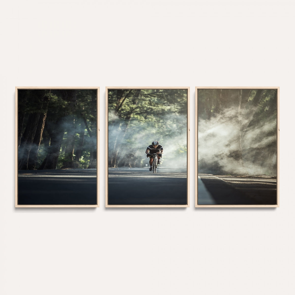 60298-MGV-CV-36X24 - Cycling Road Bike in the Morning, Cycling Road Bike Canvas Print