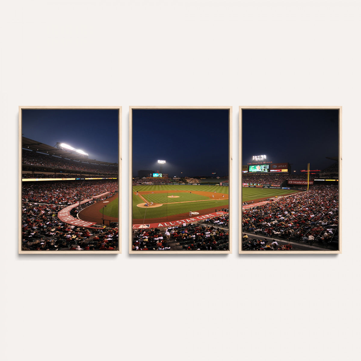 88896-MGV-CV-36X24 - Los Angeles Angels Baseball Team Print, Anaheim Angel Stadium Wall Art