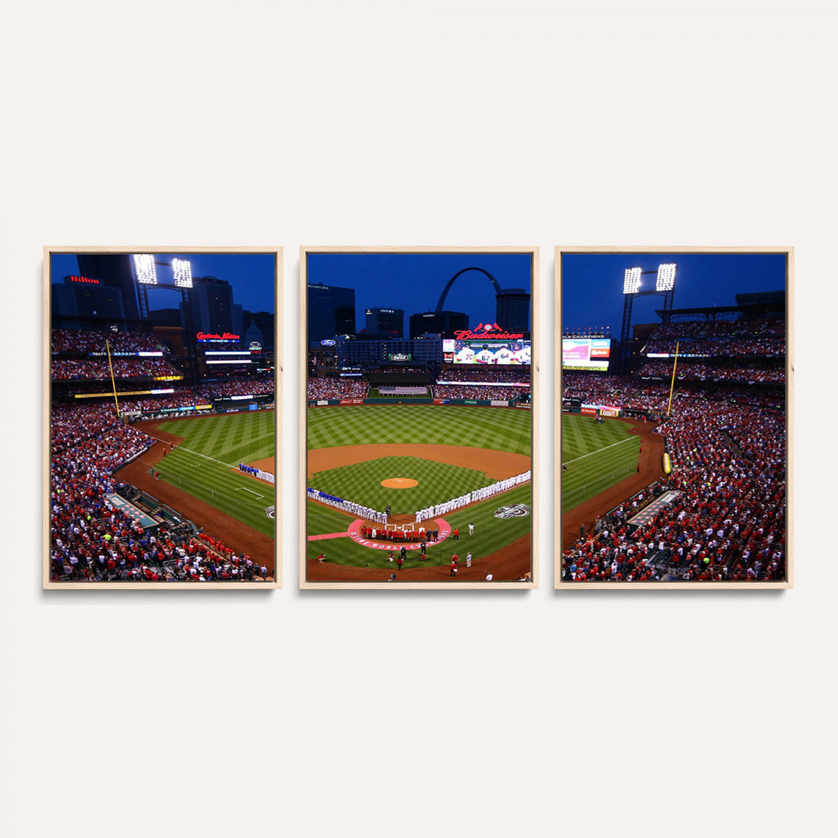11925-MGV-CV-36X24 - St. Louis Cardinals Baseball Team Print, Busch Stadium Wall Art