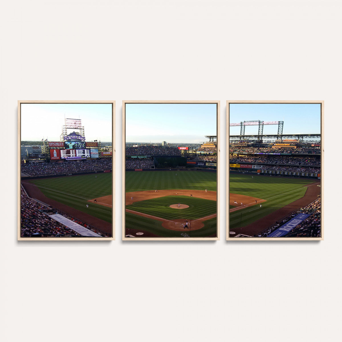 21638-MGV-CV-36X24 - Colorado Rockies Coors Field Wall Art Canvas Print, MLB Baseball Stadium