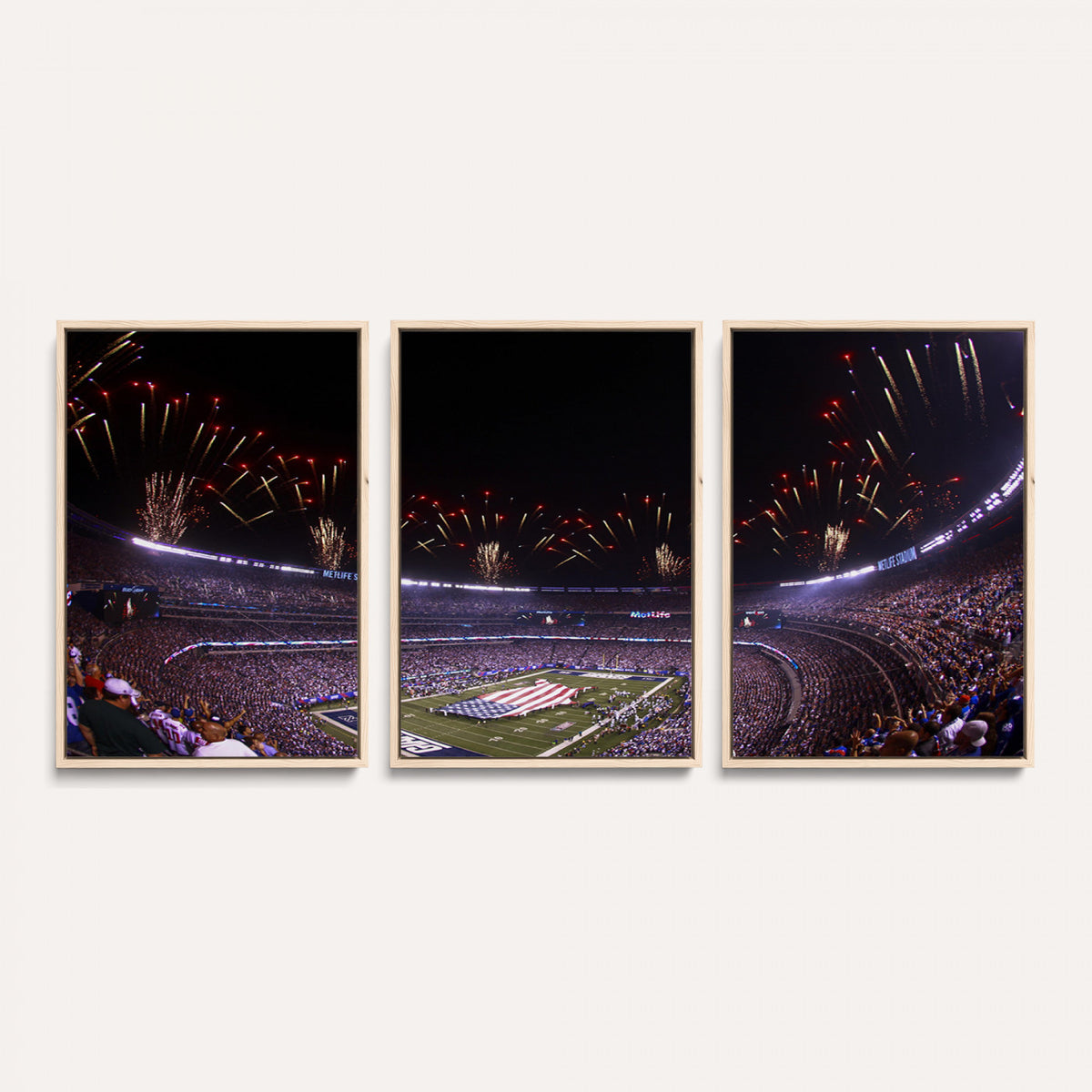 56360-MGV-CV-36X24 - New York Giants Football Team Print, East Rutherford MetLife Stadium Wall Art