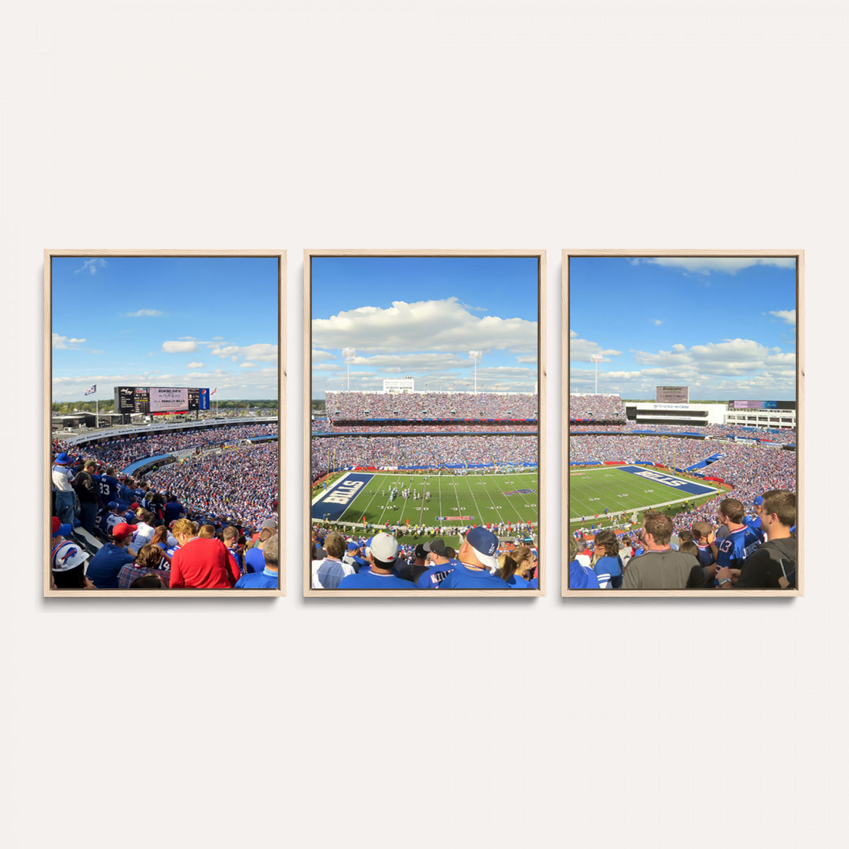 35302-MGV-CV-36X24 - Buffalo Bills NFL Football Team Print, Game Day at Buffalo Highmark Stadium