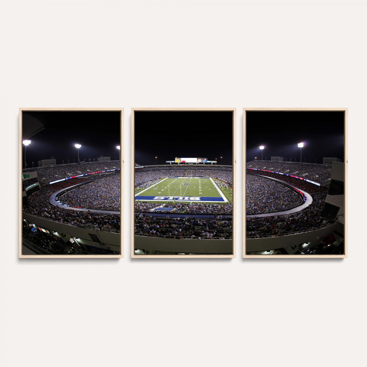 98546-MGV-CV-36X24 - Buffalo Bills NFL Football Team Print, Buffalo Highmark Stadium Wall Art