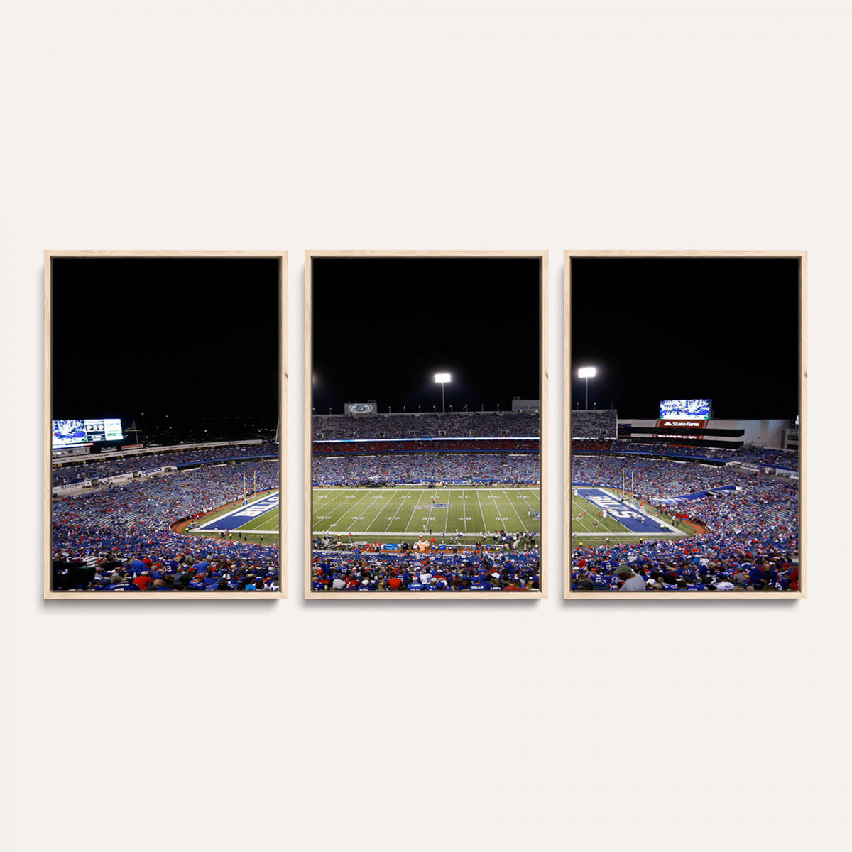 59036-MGV-CV-36X24 - Buffalo Bills Wall Art, Buffalo Bills Stadium Canvas Print for Sports Decor