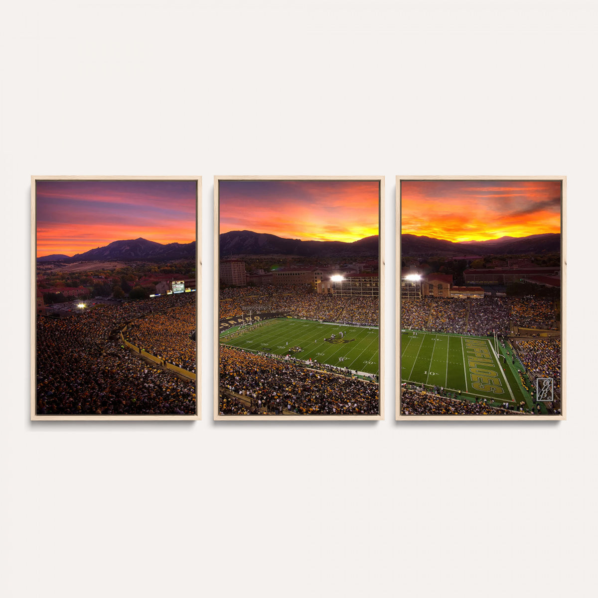 84649-MGV-CV-36X24 - Folsom Field, University of Colorado Buffaloes Football, Extra Large Game Room Wall Decor
