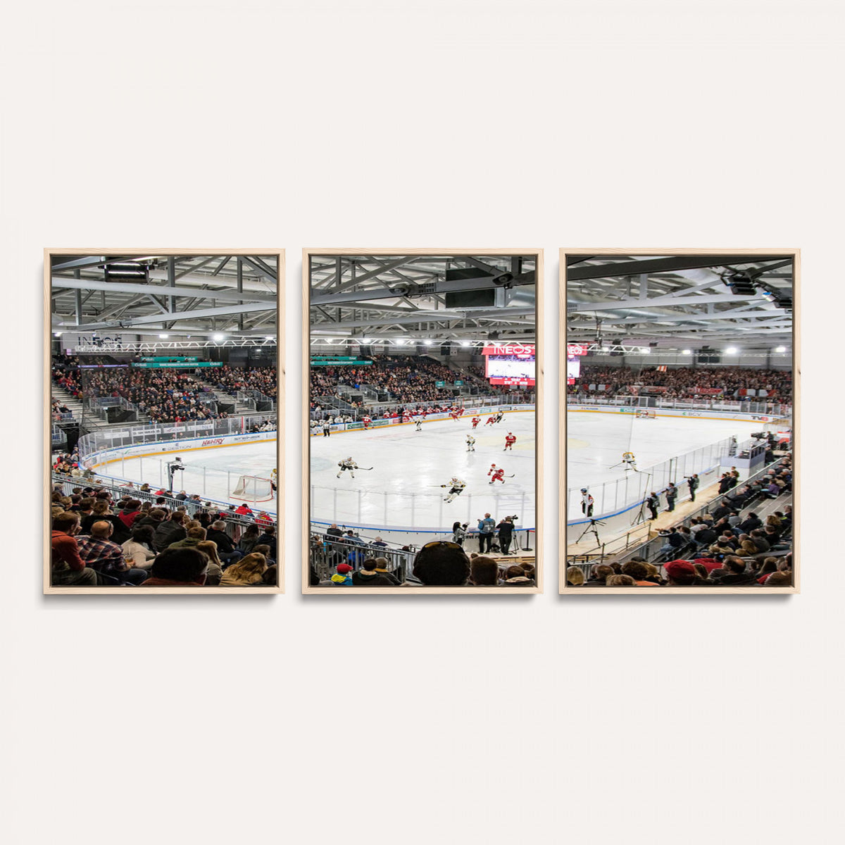 79352-MGV-CV-36X24 - Lausanne Arena Ice Hockey Stadium Wall Art Canvas Print