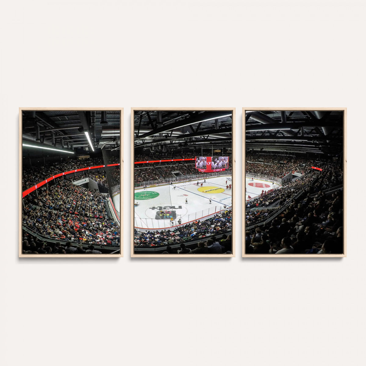 46282-MGV-CV-36X24 - Vaudoise Lausanne Ice Hockey Arena Stadium Wall Art Canvas
