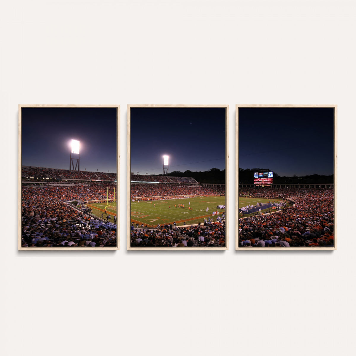 69378-MGV-CV-36X24 - Virginia Cavaliers Football Team Print - Charlottesville Scott Stadium Canvas Print Wall Art