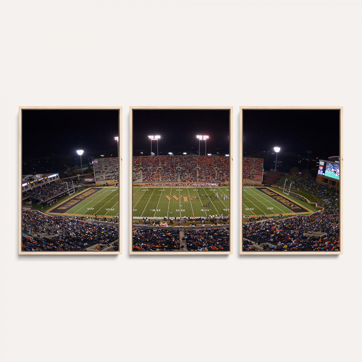 26033-MGV-CV-36X24 - Demon Deacons Print Canvas, Football Team Print