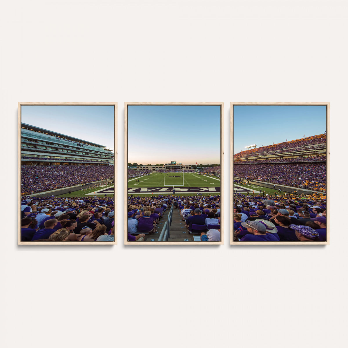 82792-MGV-CV-36X24 - Kansas State University Wildcats Football Team Print - Manhattan Bill Snyder Family Football Stadium