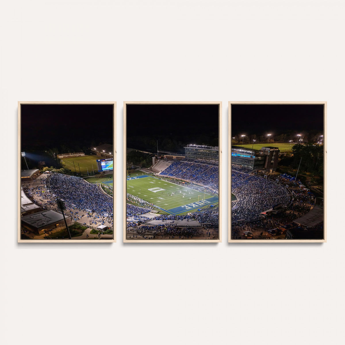 42347-MGV-CV-36X24 - Duke University Blue Devils Football Print Canvas - Durham Wallace Wade Stadium Wall Art Canvas