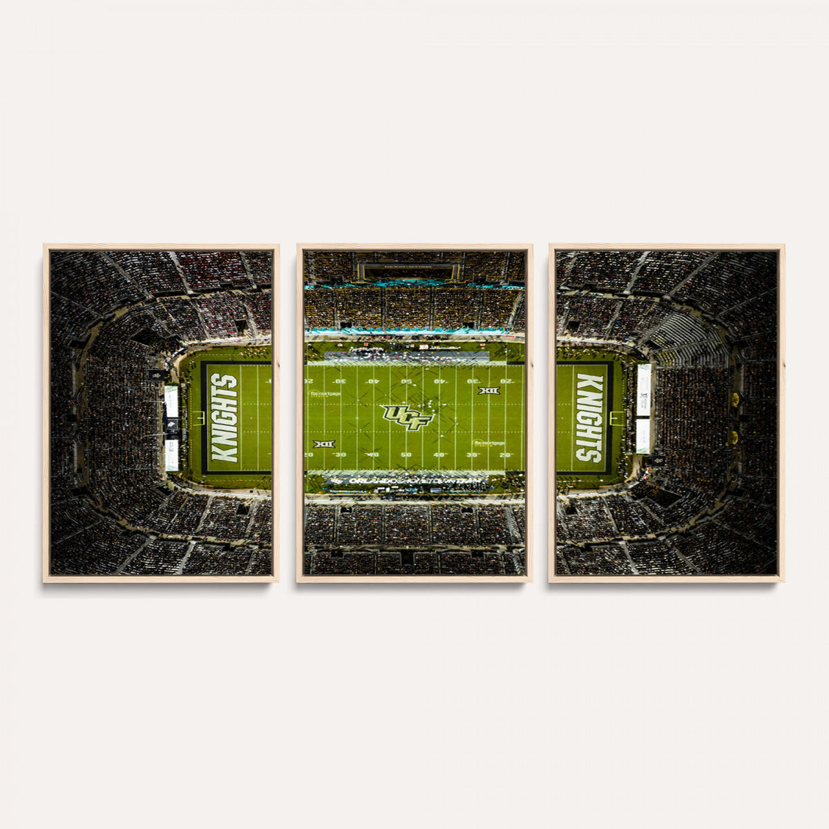 58050-MGV-CV-36X24 - UCF Knights Football Team Print - Orlando FBC Mortgage Stadium Wall Art, UCF Knights Canvas Print