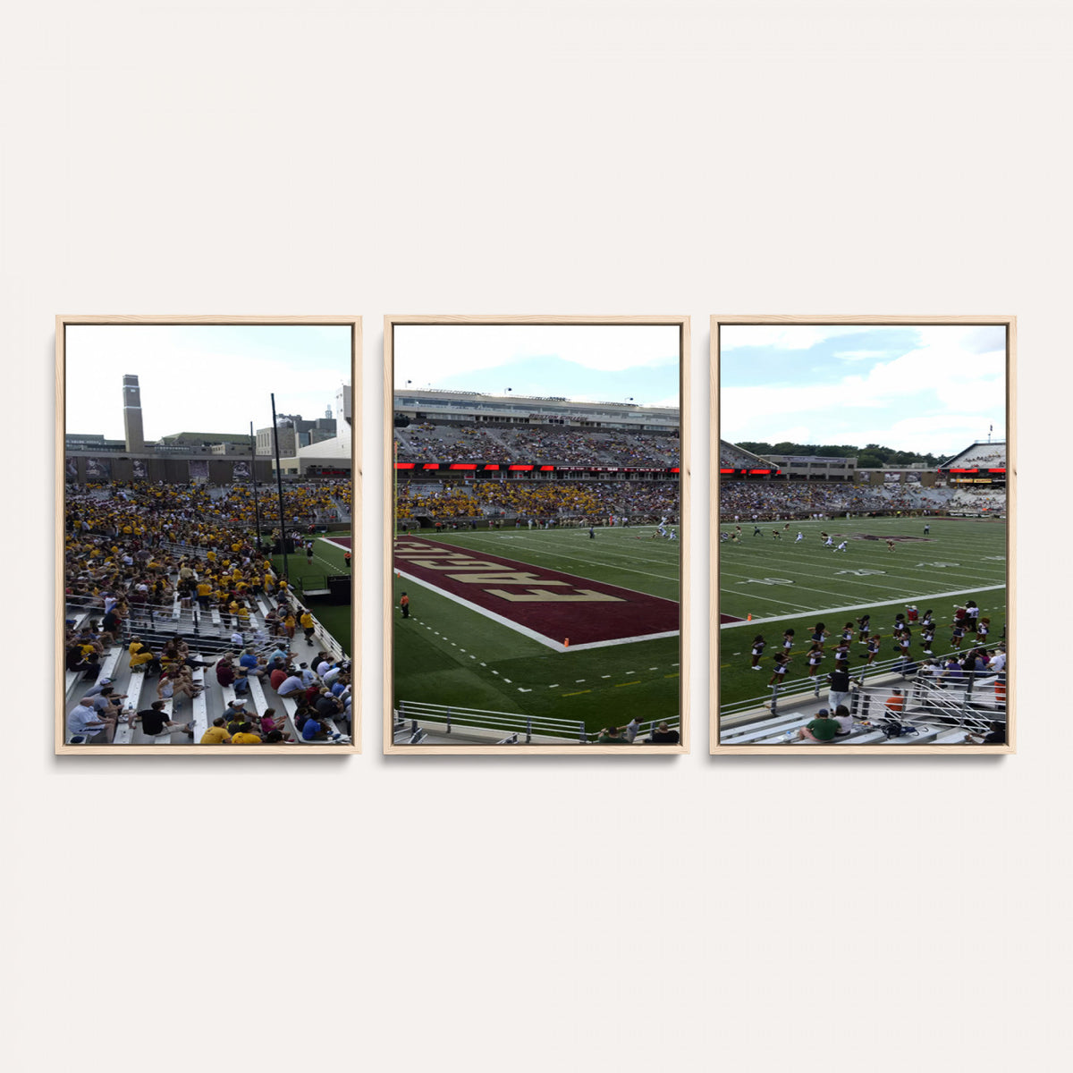 61503-MGV-CV-36X24 - Boston College Eagles Football Team Print - Boston Alumni Stadium Wall Art Canvas Print