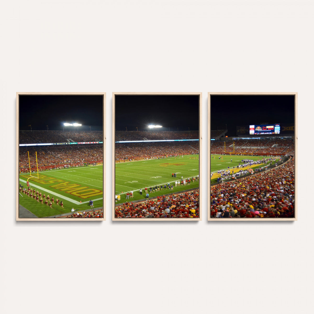 27211-MGV-CV-36X24 - Iowa State University Cyclones Football Team Print, Ames, Extra Large Game Room Wall Decor