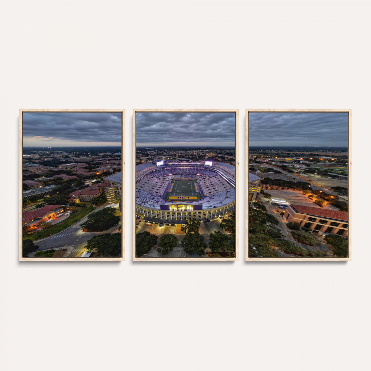 77405-MGV-CV-36X24 - The Louisiana State University Tigers Football Team Print