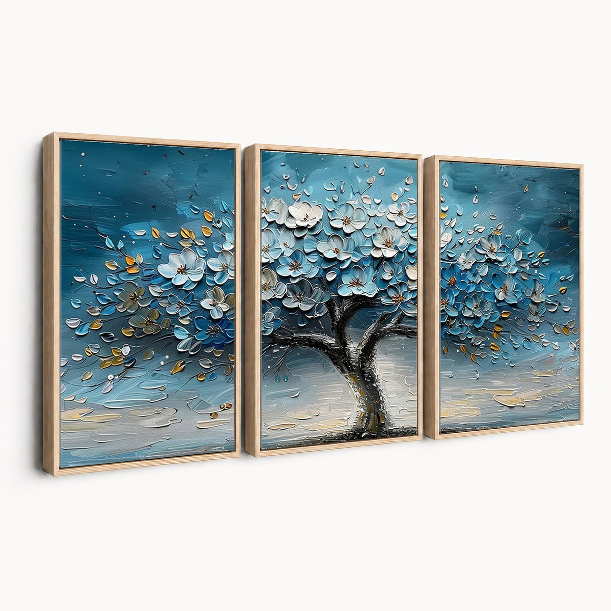 24109-_Poster-30x20 - Abstract Blooming Tree Wall Art Canvas Print, Floral Modern Home Decor