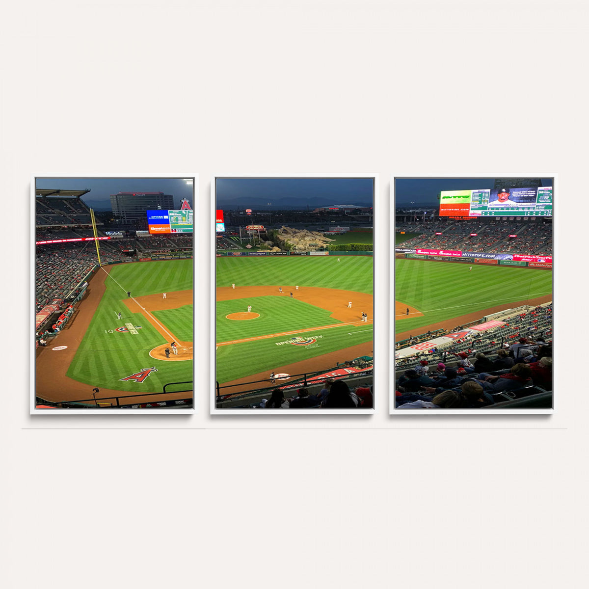 93707-MGV-CV-36X24 - Angel Stadium Aerial Canvas Print | Los Angeles Angels Baseball