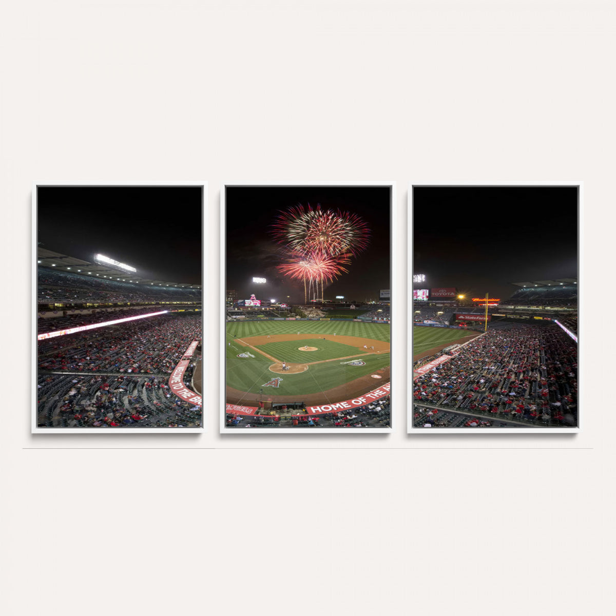 63592-MGV-CV-36X24 - Angel Stadium in Los Angeles Stadium Wall Art Canvas Print