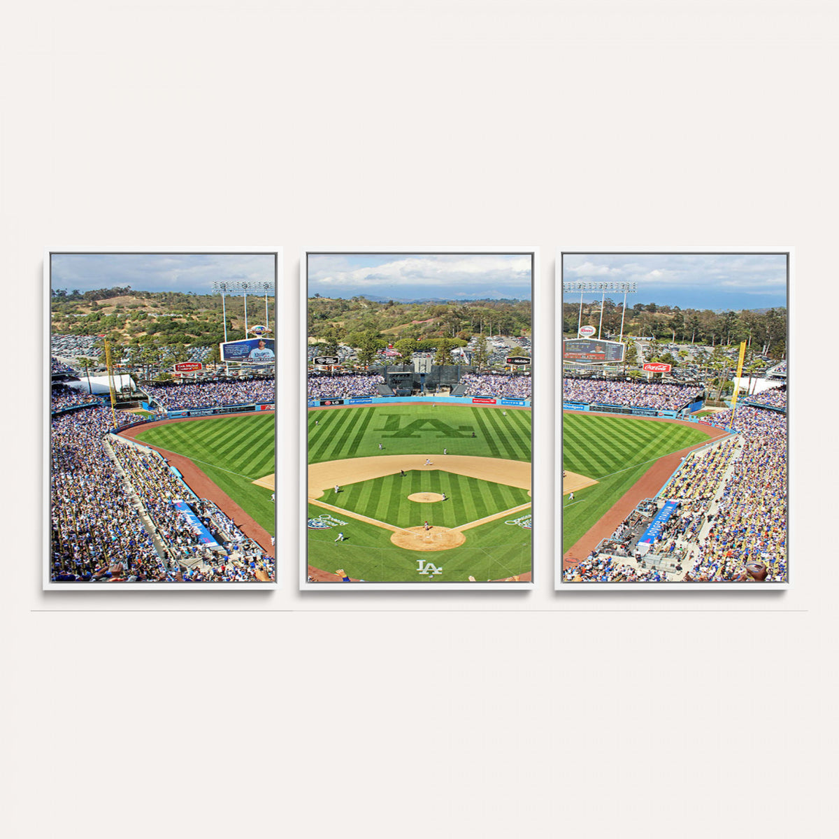 34760-MGV-CV-36X24 - Citi Field Wall Art Print | 3-Panel New York Mets Baseball Stadium Canvas Print