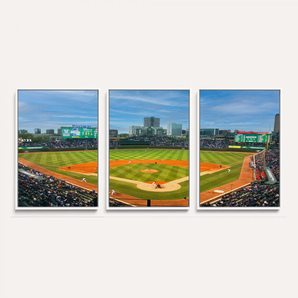 86839-MGV-CV-36X24 - Wrigley Field Chicago Cubs Panoramic Canvas Print