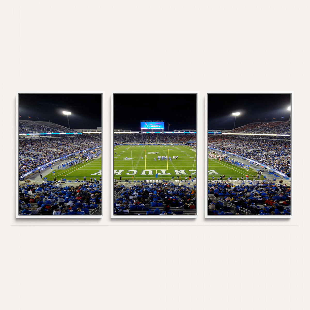 14304-MGV-CV-36X24 - Kroger Field Canvas Wall Art, Kentucky Stadium Wall Art, Framed and Ready to Hang