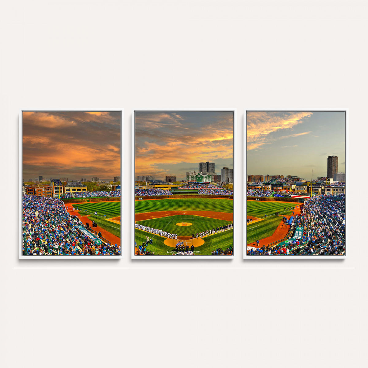 45635-MGV-CV-36X24 - Chicago Wrigley Field Wall Art Canvas Print
