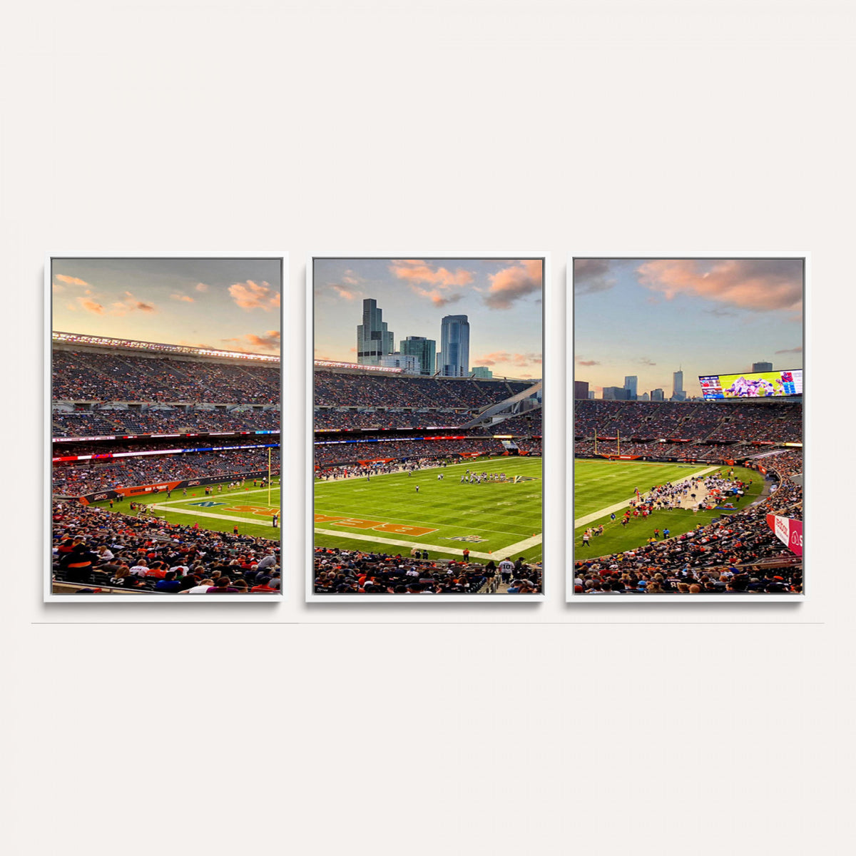 55377093-PAN-FL-20X10 - Chicago Bears Soldiers Field Wall Art Canvas Print, Man Cave Wall Decor